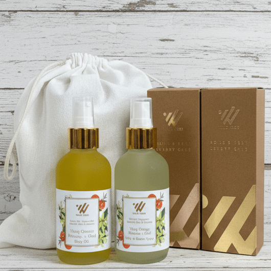 Ylang Orange Blossom + Oud Body Oil & Spray Set - 4 oz - Wild Vibes Home & Body