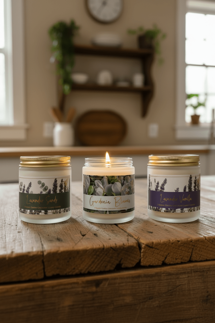 Aromatherapy Flower Candles - Wild Vibes Home & Body