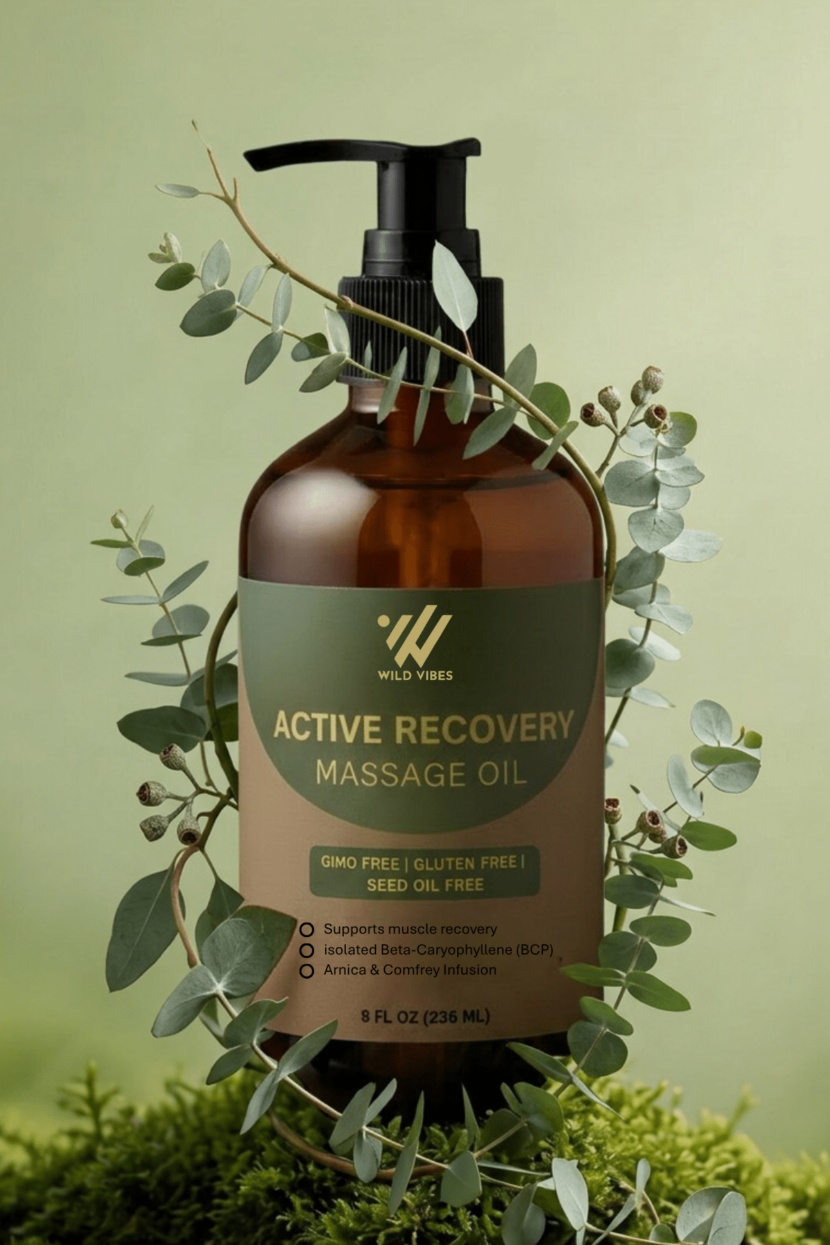 Active Recovery Massage Oil - Wild Vibes Home & Body