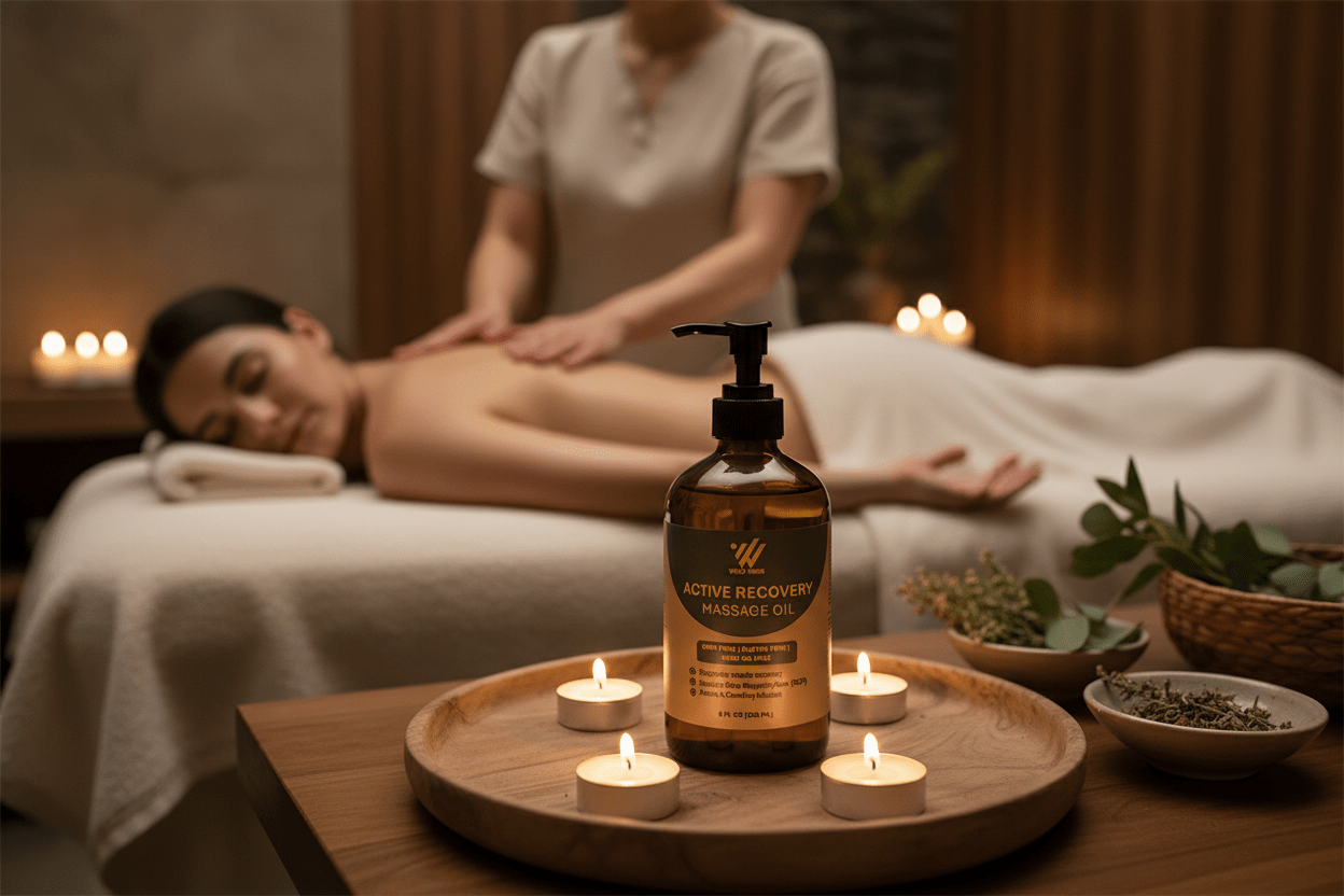 Active Recovery Massage Oil - Wild Vibes Home & Body