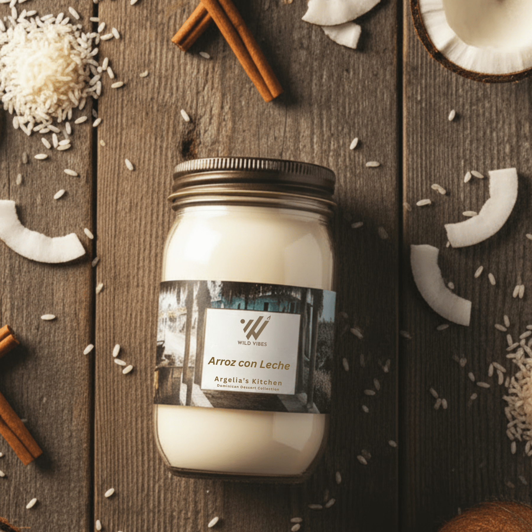 Arroz con Leche Candle - 16 oz - Wild Vibes Home & Body