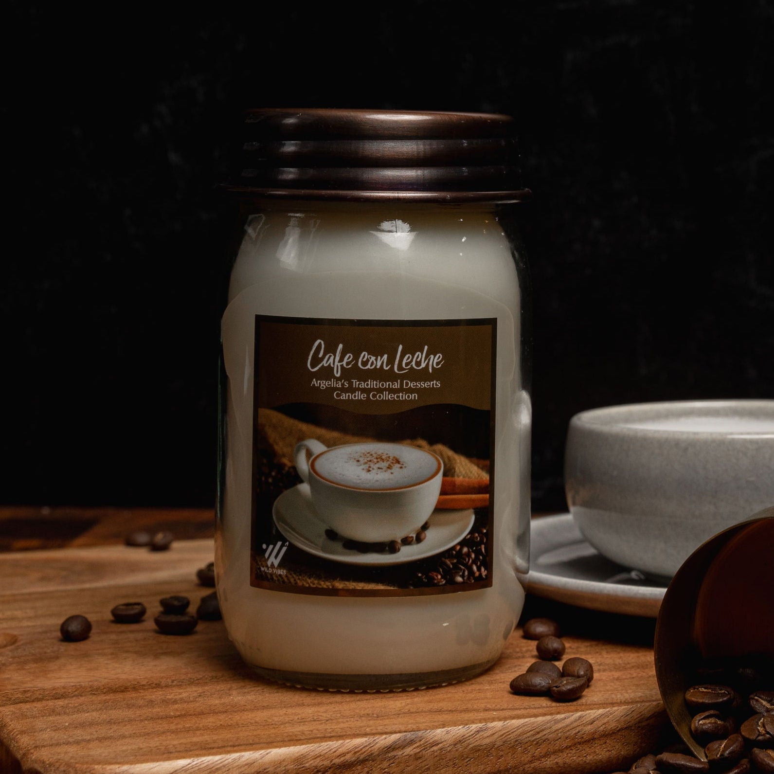 Café con Leche Soy Candle - Wild Vibes Home & Body
