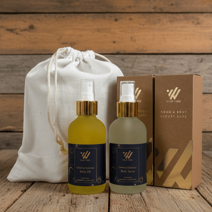 Celestial Balance (Patchouli) Body Oil + Spray Set - 4 oz - Wild Vibes Home & Body
