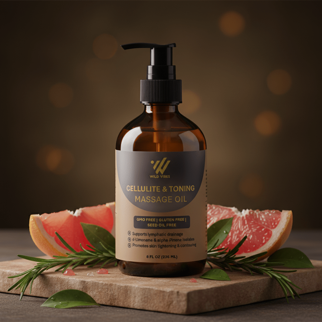 Cellulite & Toning Massage Oil - Wild Vibes Home & Body