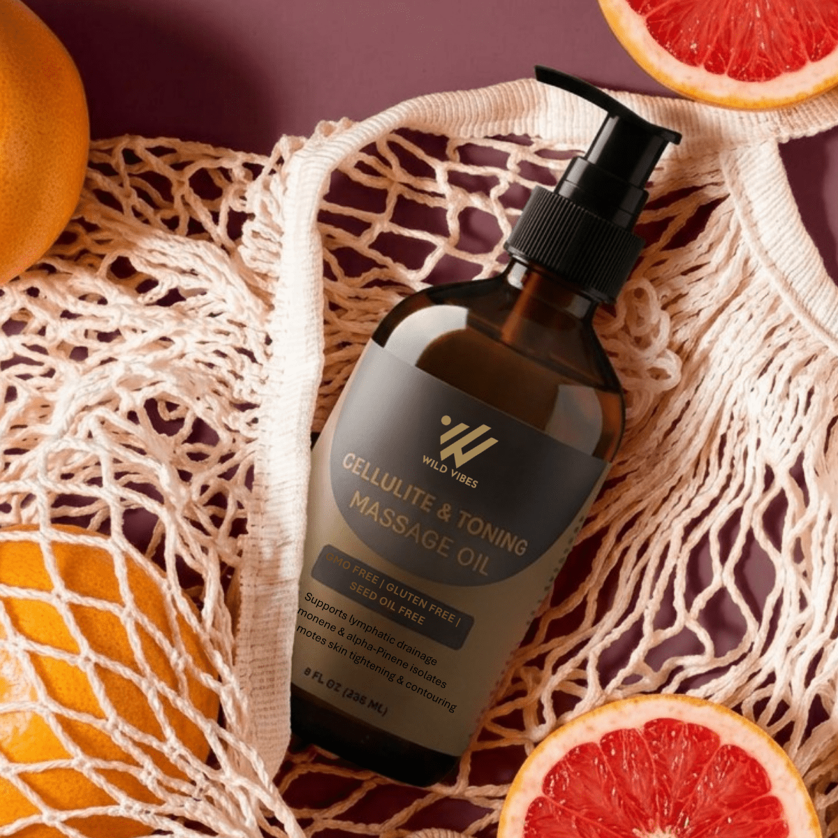 Cellulite & Toning Massage Oil - Wild Vibes Home & Body
