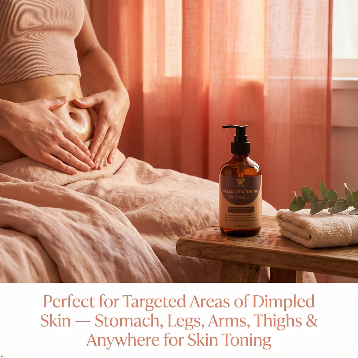 Cellulite & Toning Massage Oil - 8 oz