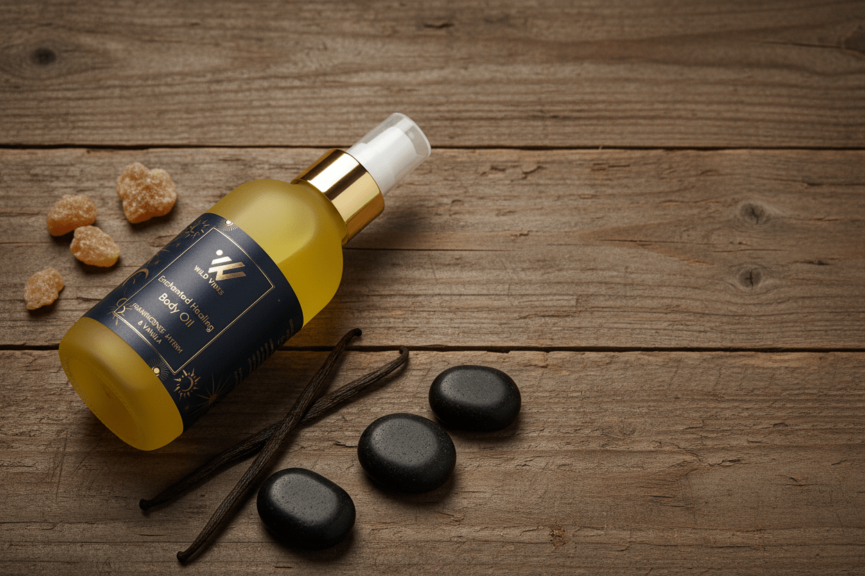 Enchanted Healing (Frankincense) Body Oil (4 oz) - Wild Vibes Home & Body