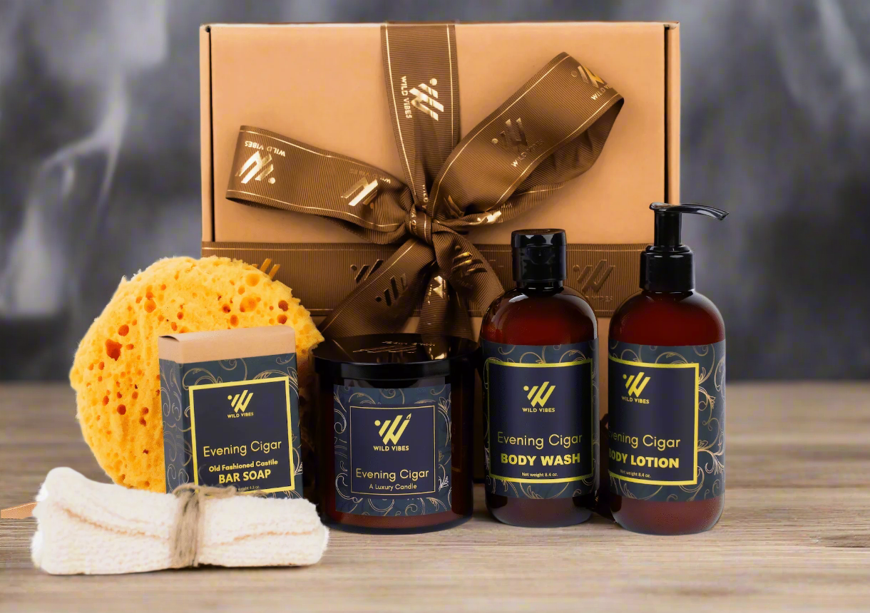 Evening Cigar Luxury Gift Box - Wild Vibes Home & Body