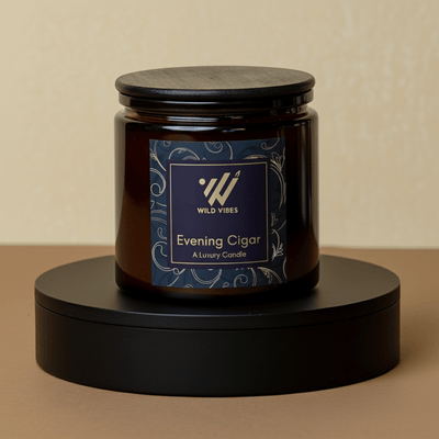 Evening Cigar Natural Candle - 13 oz - Wild Vibes Home & Body