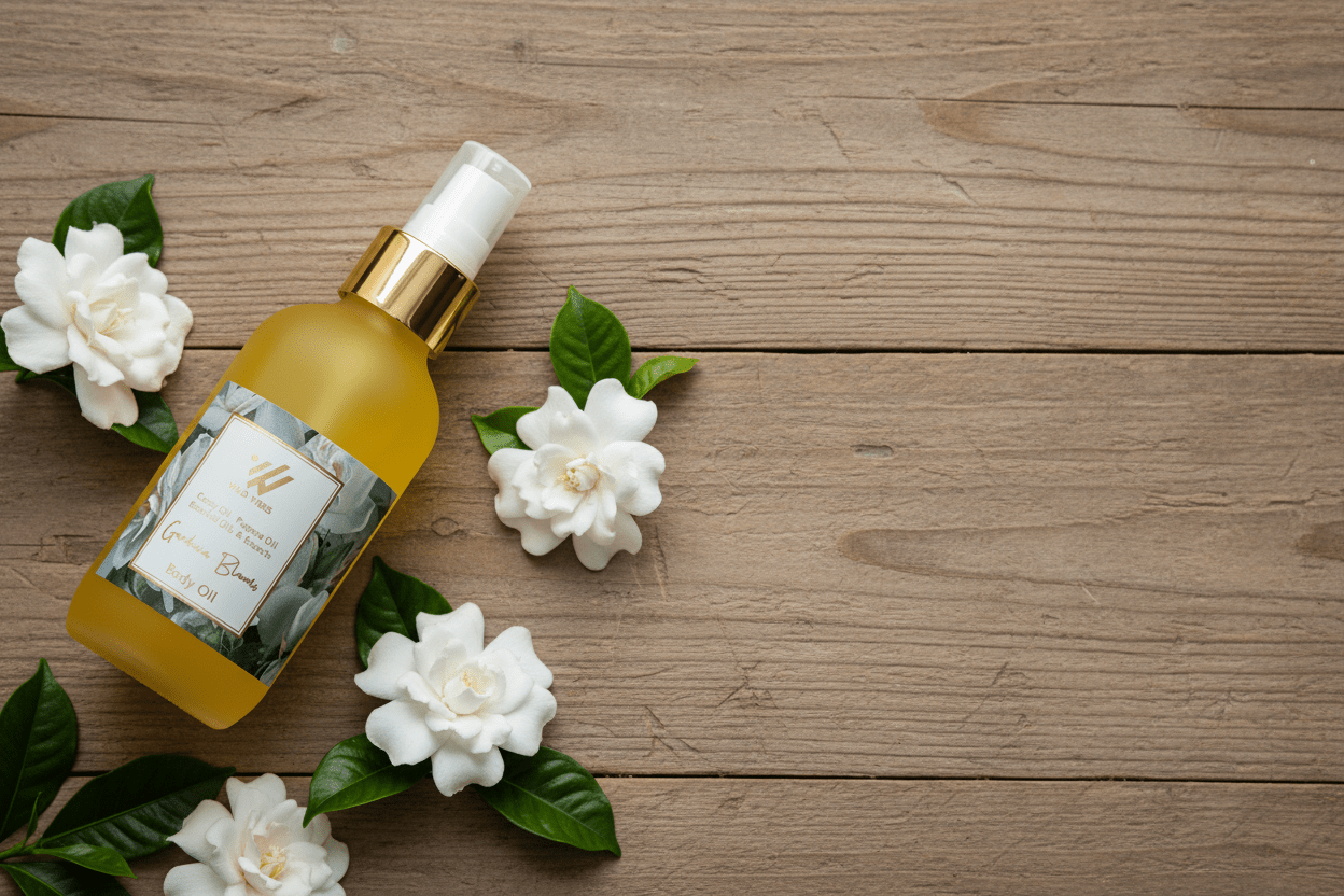 Gardenia Blooms Body Oil (4 oz) - Wild Vibes Home & Body