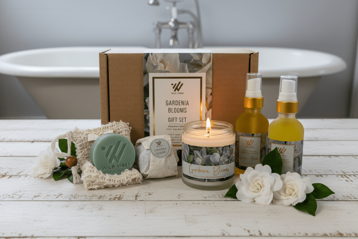 Gardenia Blooms Gift Box - Wild Vibes Home & Body