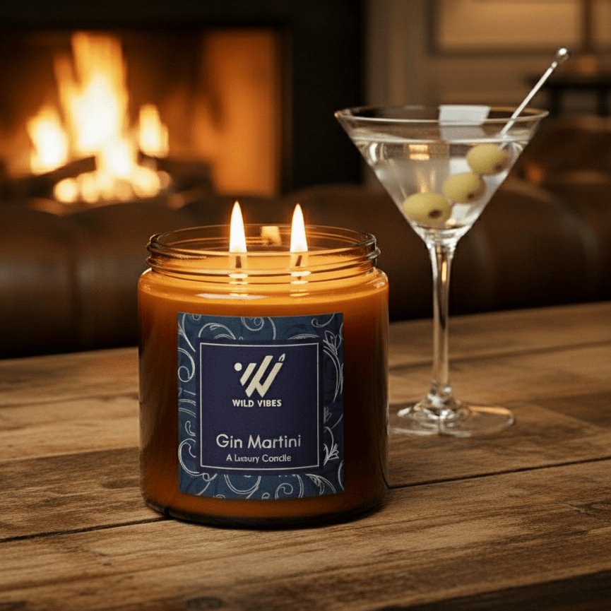 Gin Martini Natural Candle - 13 oz - Wild Vibes Home & Body