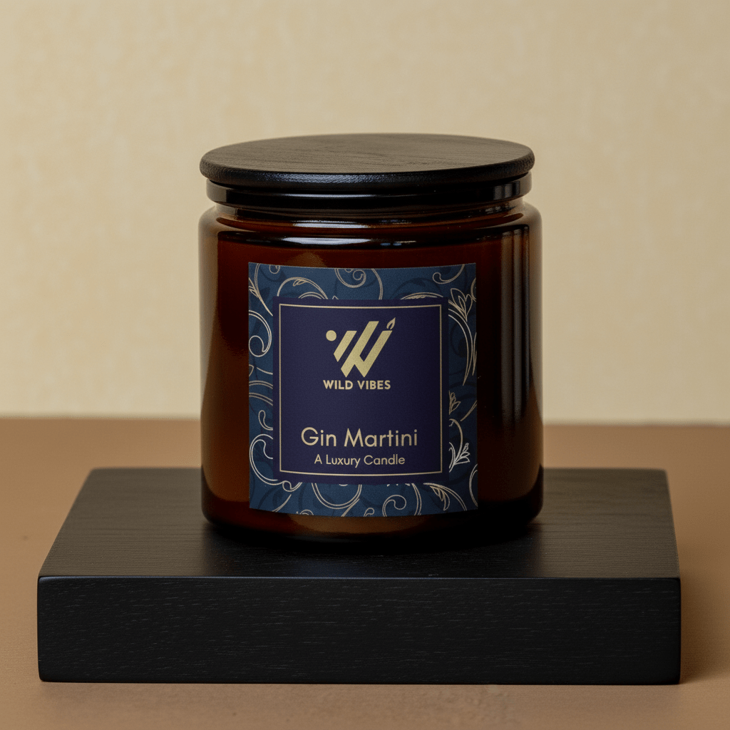 Gin Martini Natural Candle - 13 oz - Wild Vibes Home & Body