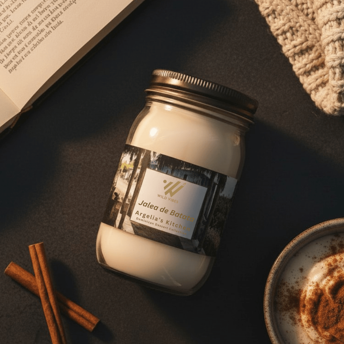 Jalea de Batata Candle | Soy & Coconut | 16 oz - Wild Vibes Home & Body
