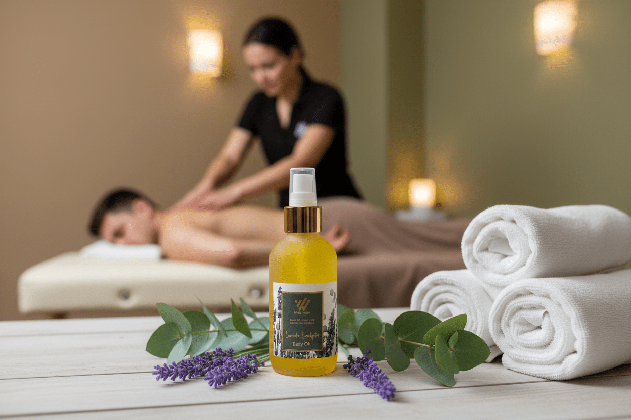 Lavender Eucalyptus Body Oil - Wild Vibes Home & Body