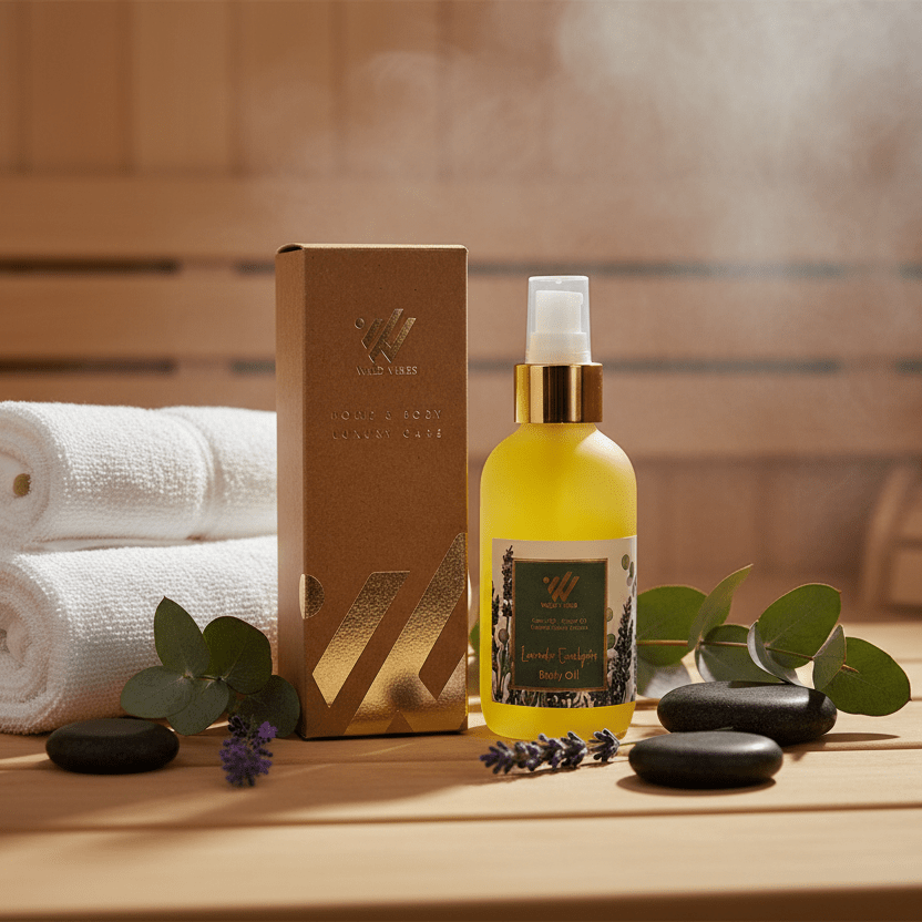 Lavender Eucalyptus Body Oil - Wild Vibes Home & Body