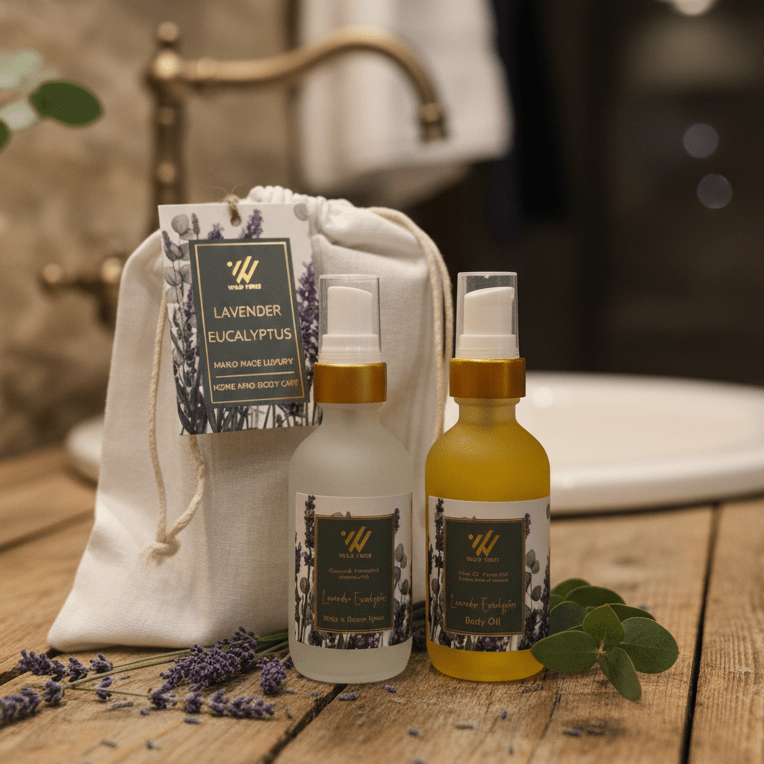 Lavender Eucalyptus Body Oil & Spray Set - Wild Vibes Home & Body
