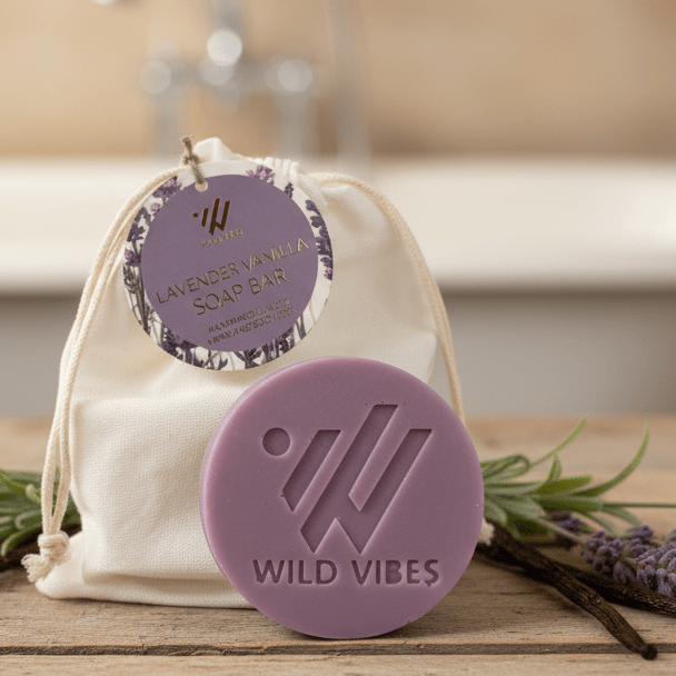 Lavender Vanilla Aromatherapy Soap Bar - Wild Vibes Home & Body