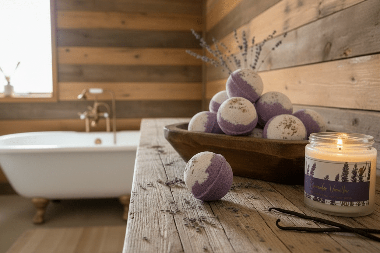 Lavender Vanilla Bath Bomb Sack - Wild Vibes Home & Body