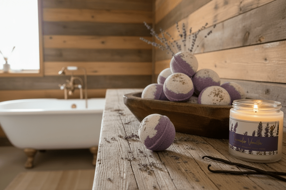 Lavender Vanilla Bath Bomb Sack - Wild Vibes Home & Body