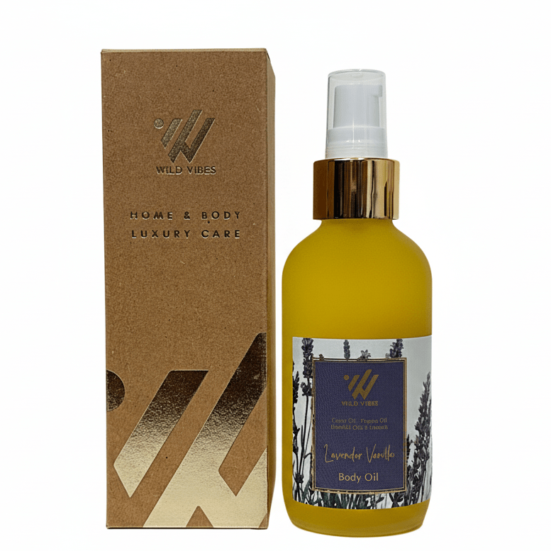 Lavender Vanilla Body Oil - Wild Vibes Home & Body