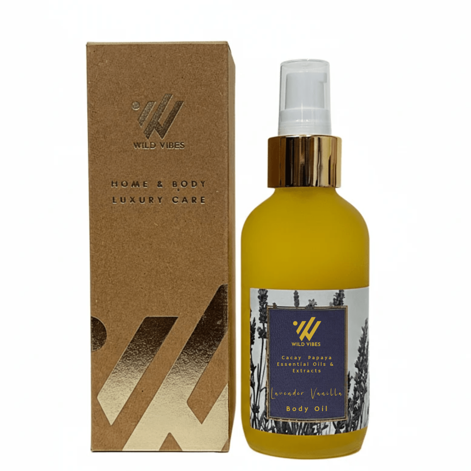 Lavender Vanilla Body Oil (4 oz) - Wild Vibes Home & Body