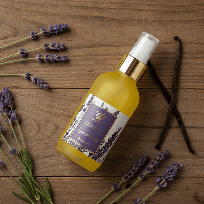 Lavender Vanilla Body Oil - Wild Vibes Home & Body