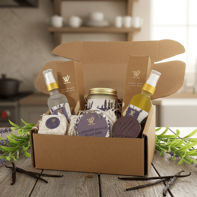 Lavender Vanilla Gift Box - Wild Vibes Home & Body