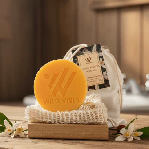 Orange Blossom Patchouli Aromatherapy Soap Bar Gift Set - Wild Vibes Home & Body