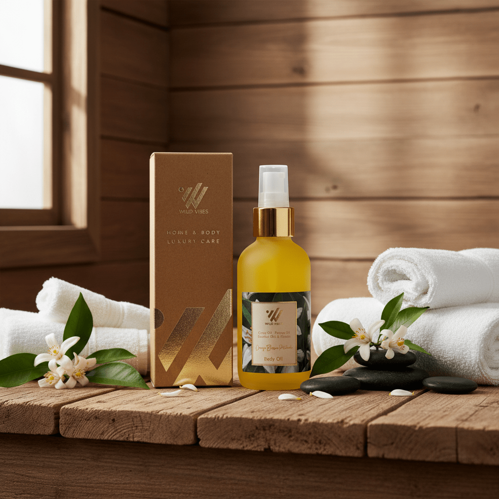 Orange Blossom Patchouli Body Oil - Wild Vibes Home & Body