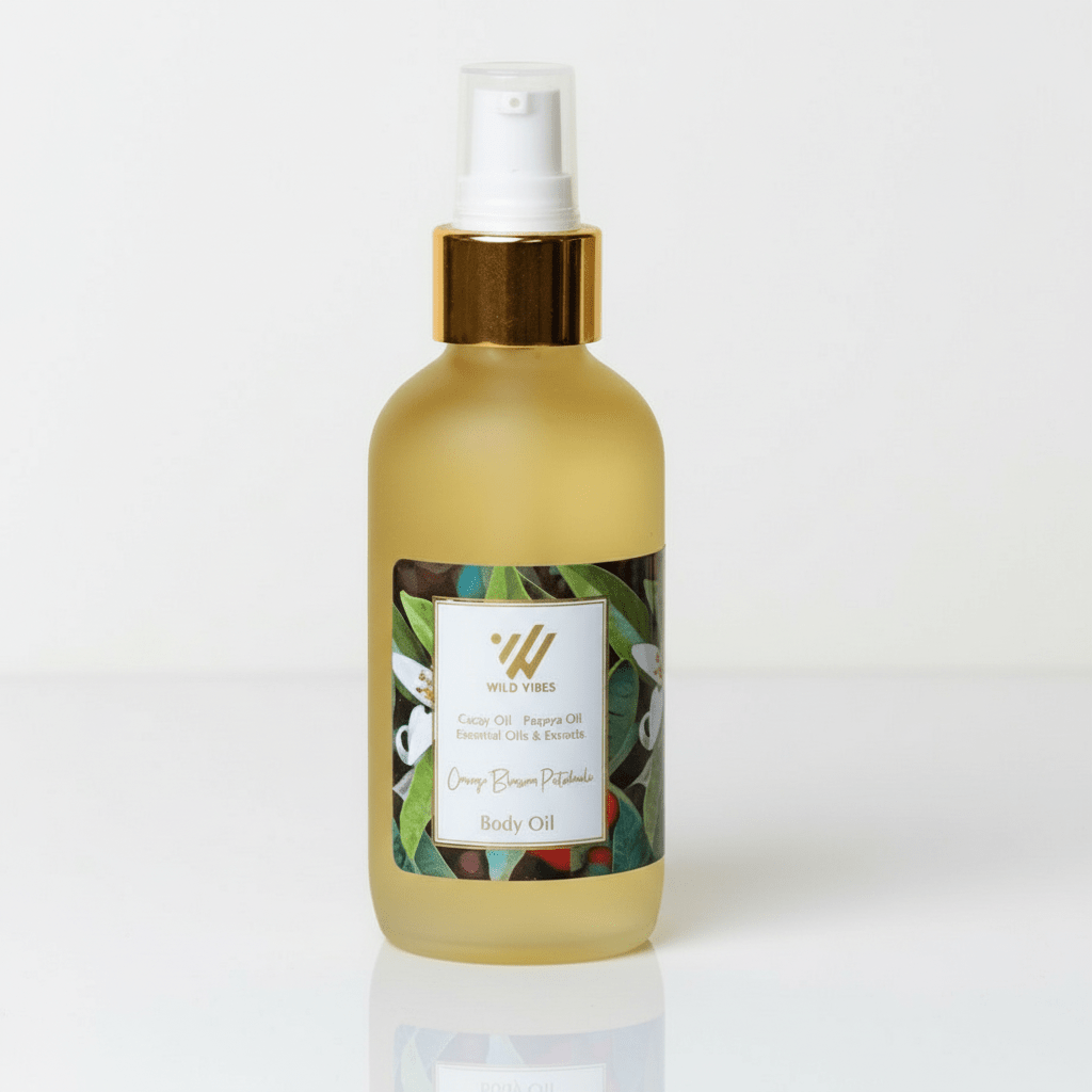 Orange Blossom Patchouli Body Oil - Wild Vibes Home & Body