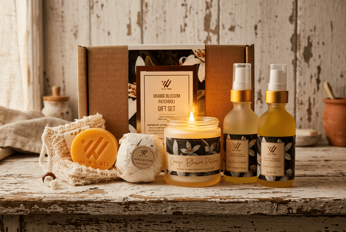 Orange Blossom Patchouli Gift Box - Wild Vibes Home & Body