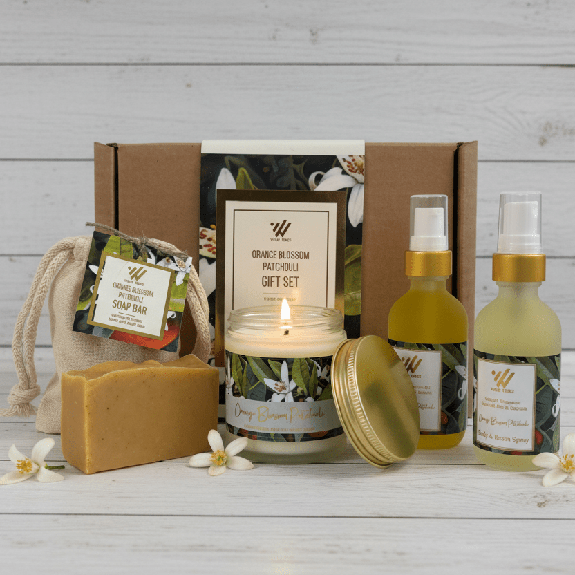 Orange Blossom Patchouli Gift Box - Wild Vibes Home & Body