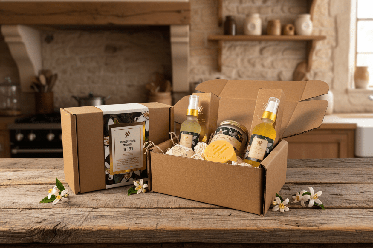 Orange Blossom Patchouli Gift Box - Wild Vibes Home & Body