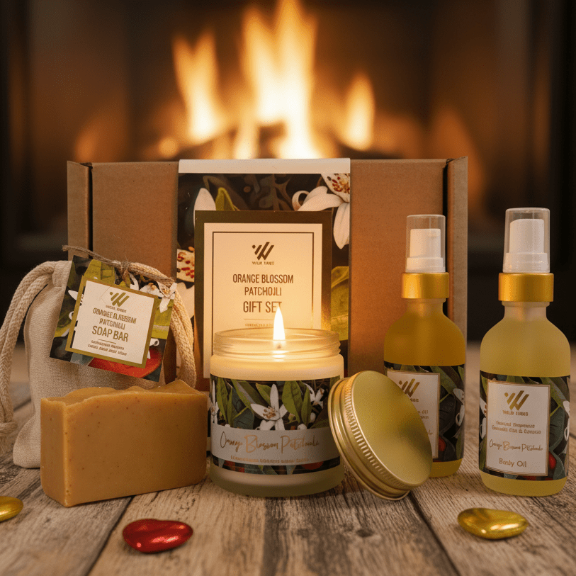 Orange Blossom Patchouli Gift Box - Wild Vibes Home & Body