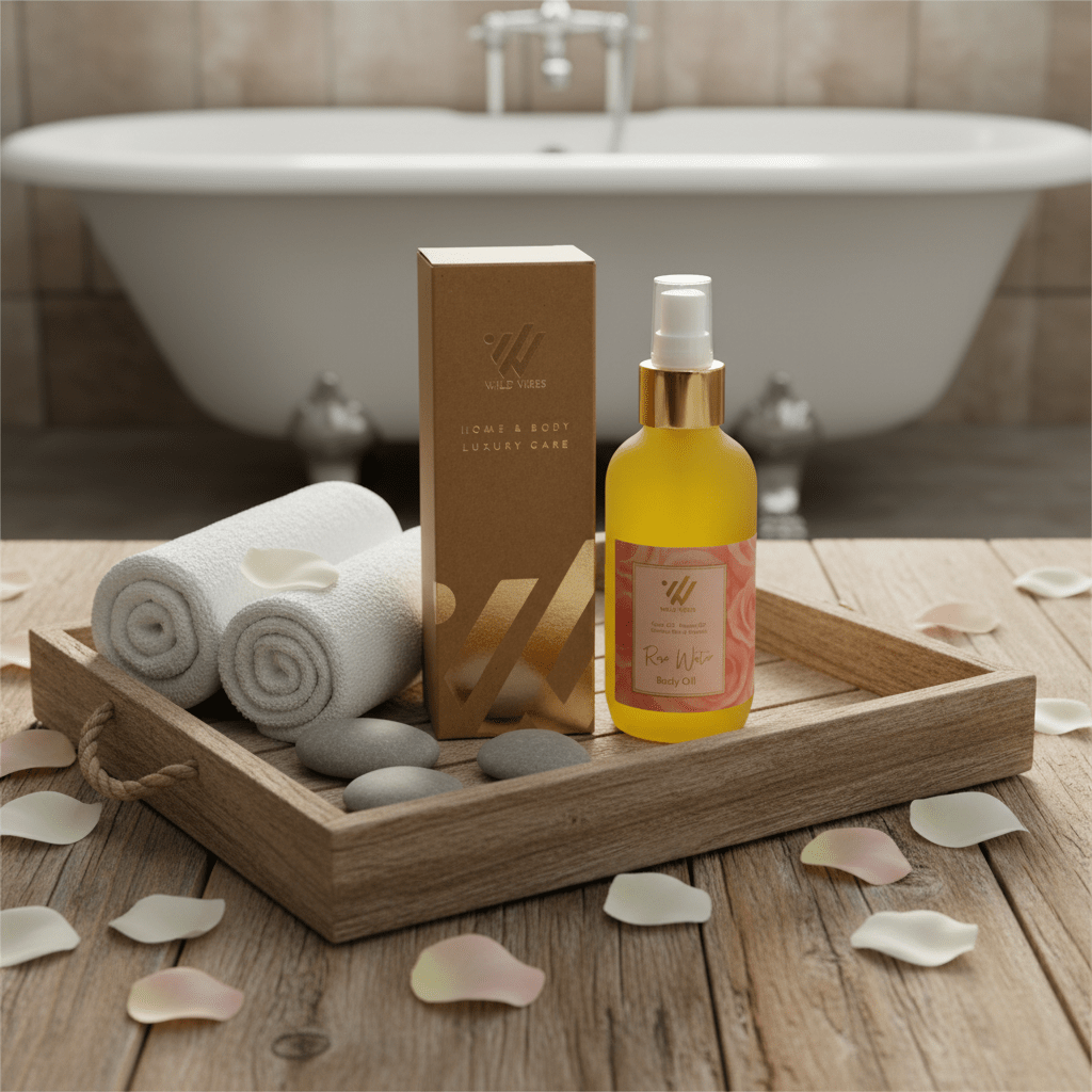 Rose Water Body Oil - Wild Vibes Home & Body