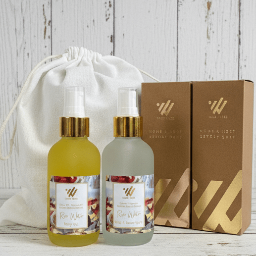 Rose Water Body Oil & Spray Set - 4 oz - Wild Vibes Home & Body