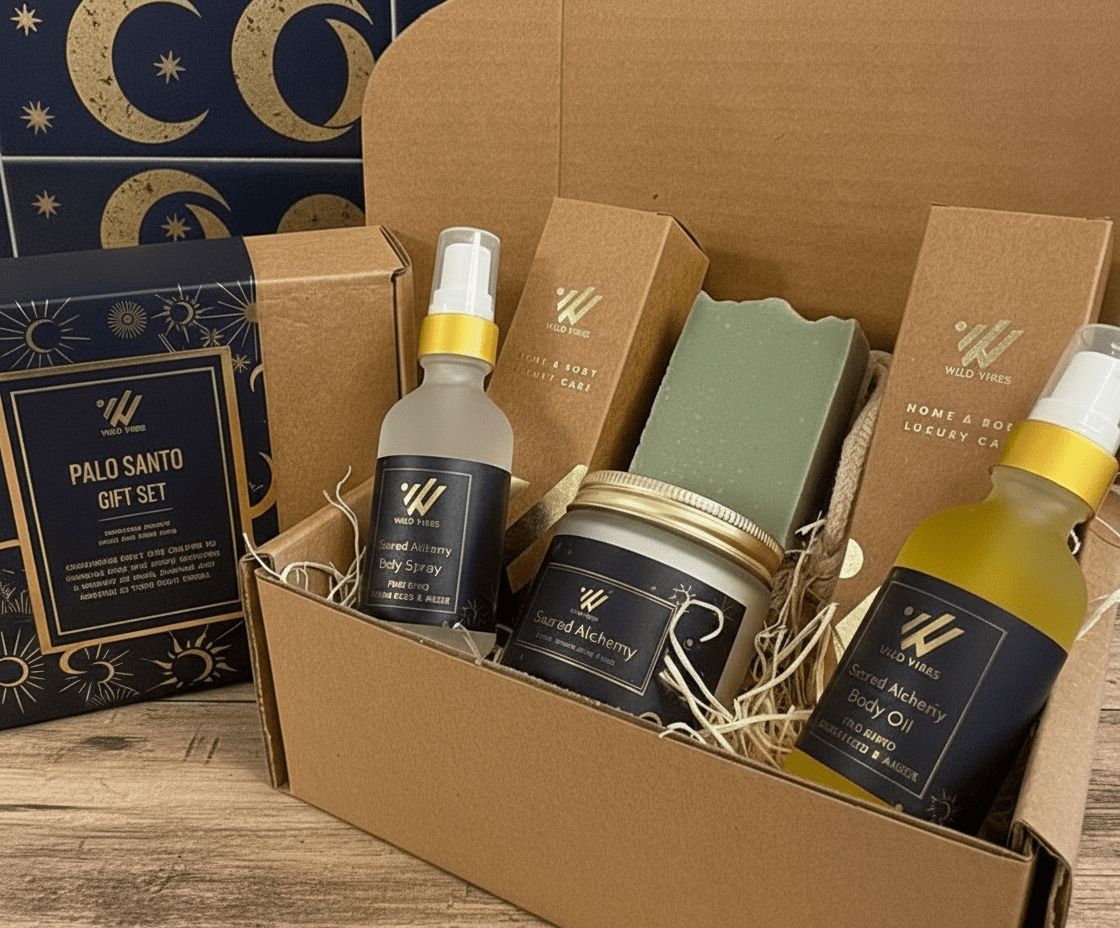 Sacred Alchemy (Palo Santo) Gift Box - Wild Vibes Home & Body