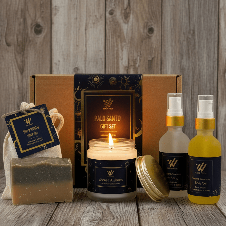 Sacred Alchemy (Palo Santo) Gift Box - Wild Vibes Home & Body