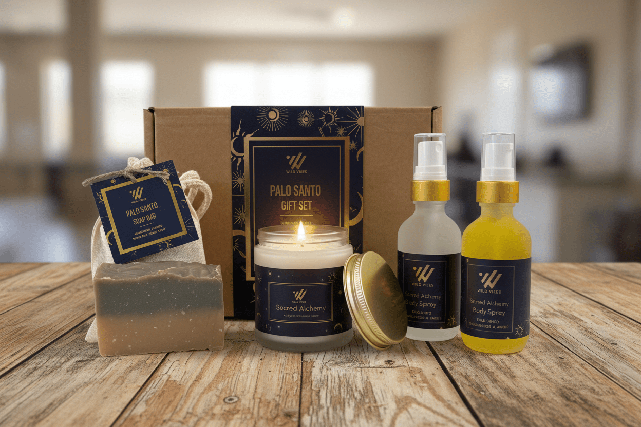 Sacred Alchemy (Palo Santo) Gift Box - Wild Vibes Home & Body