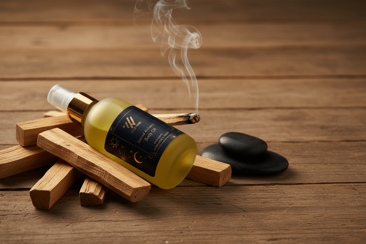 Sacred Alchemy(Palo Santo) Body Oil (4 oz) - Wild Vibes Home & Body
