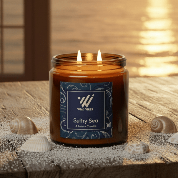 Sultry Sea Natural Candle - 13 oz - Wild Vibes Home & Body