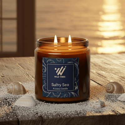 Sultry Sea Natural Candle - 13 oz - Wild Vibes Home & Body