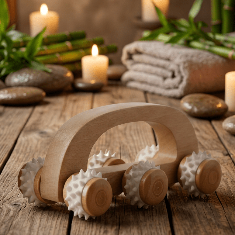 🎁 Wooden Massage Roller (100% off) - Wild Vibes Home & Body