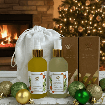 Ylang Orange Blossom + Oud Body Oil & Spray Set - 4 oz - Wild Vibes Home & Body
