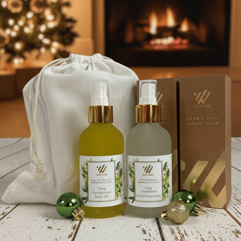 Ylang Sandalwood Amber Body Oil & Spray Set - Wild Vibes Home & Body