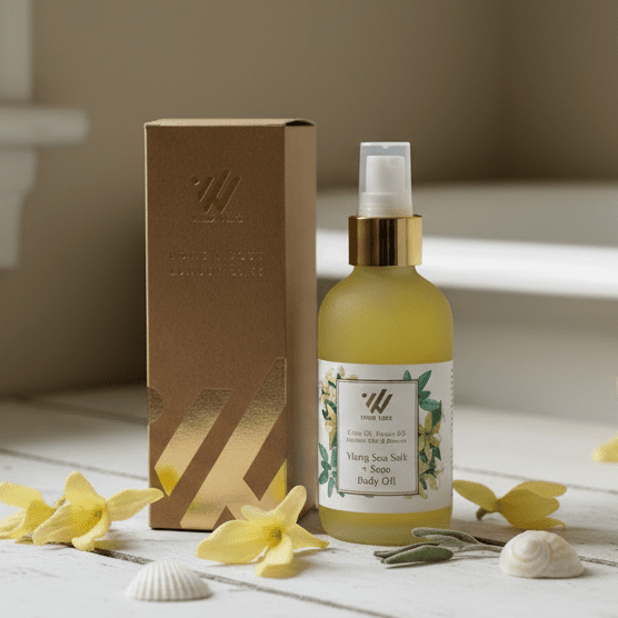Ylang Sea Salt + Sage Body Oil - Wild Vibes Home & Body