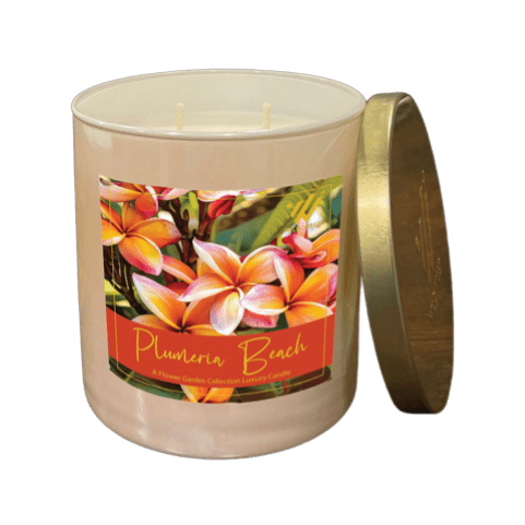 Plumeria Beach Soy & Coconut Candle - Wild Vibes Home & Body