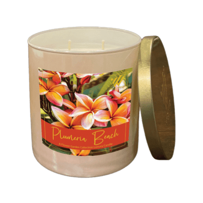 Plumeria Beach Soy & Coconut Candle - Wild Vibes Home & Body