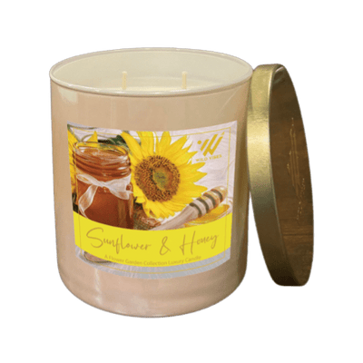 Sunflower & Honey Soy and Coconut Candle - Wild Vibes Home & Body